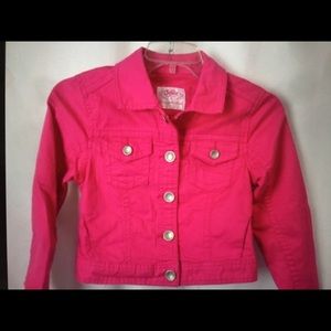 Justice Pink Denim Jacket